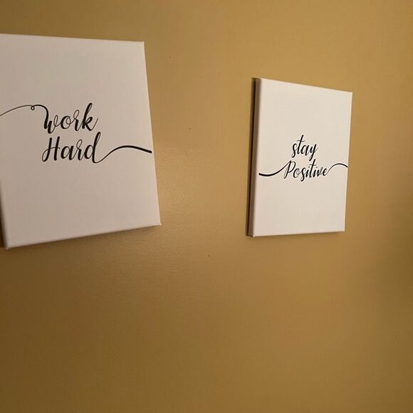 3 small canvas signs - Picture 4 of 5